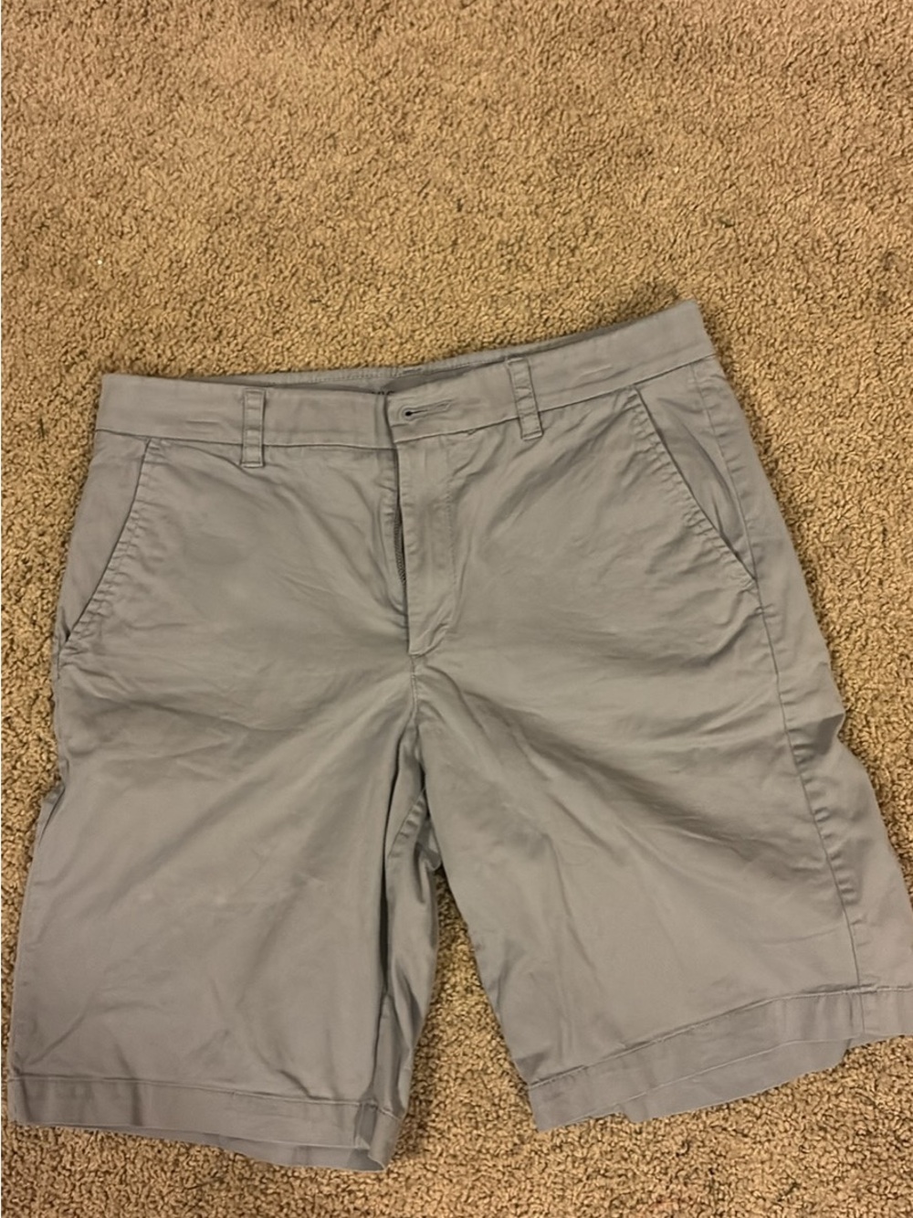 Marc Anthony Gray Stretch Waist Men's Shorts